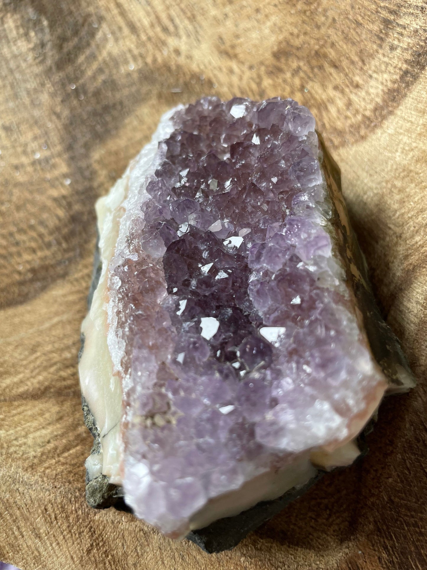 Pretty Uruguay amethyst cluster is a perfect gift for any Aquarius or February birthday