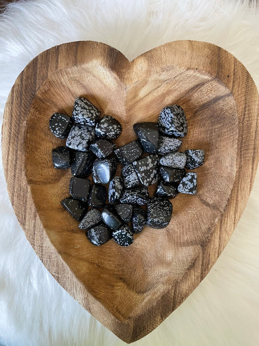 Snowflake Obsidian crystal tumbled stones healing crystals and stones  Snowflake Obsidian chakra crystals minerals and stones