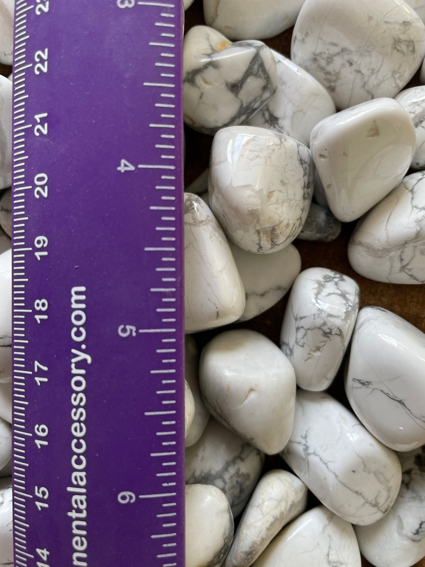 Tumbled Howlite for jewelry making Meditation and healing