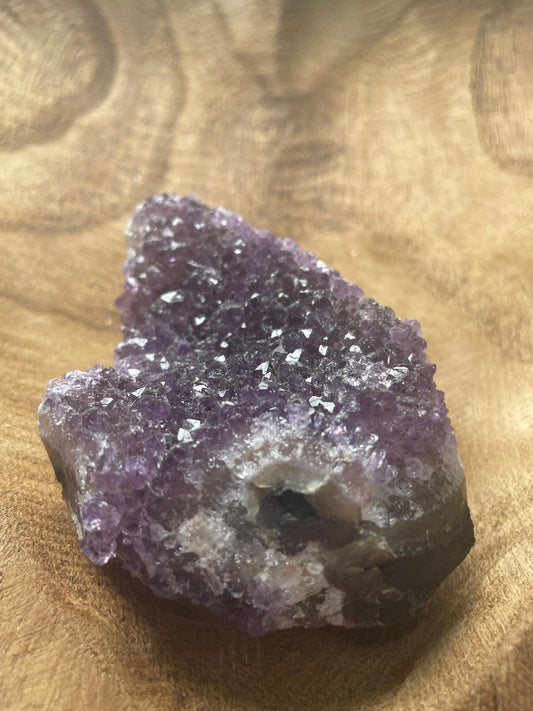 This uniquely shaped Uruguay amethyst cluster is a perfect gift for any Aquarius or February birthday.