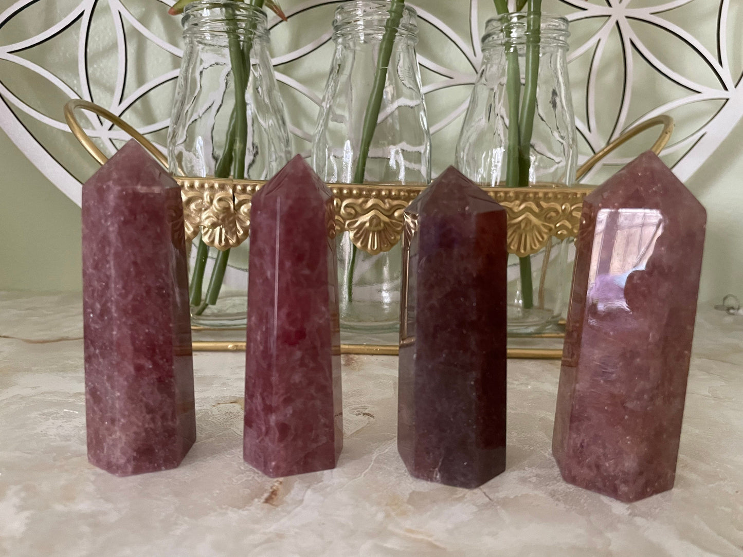 Red Aventurine Points Obelisk 3+”