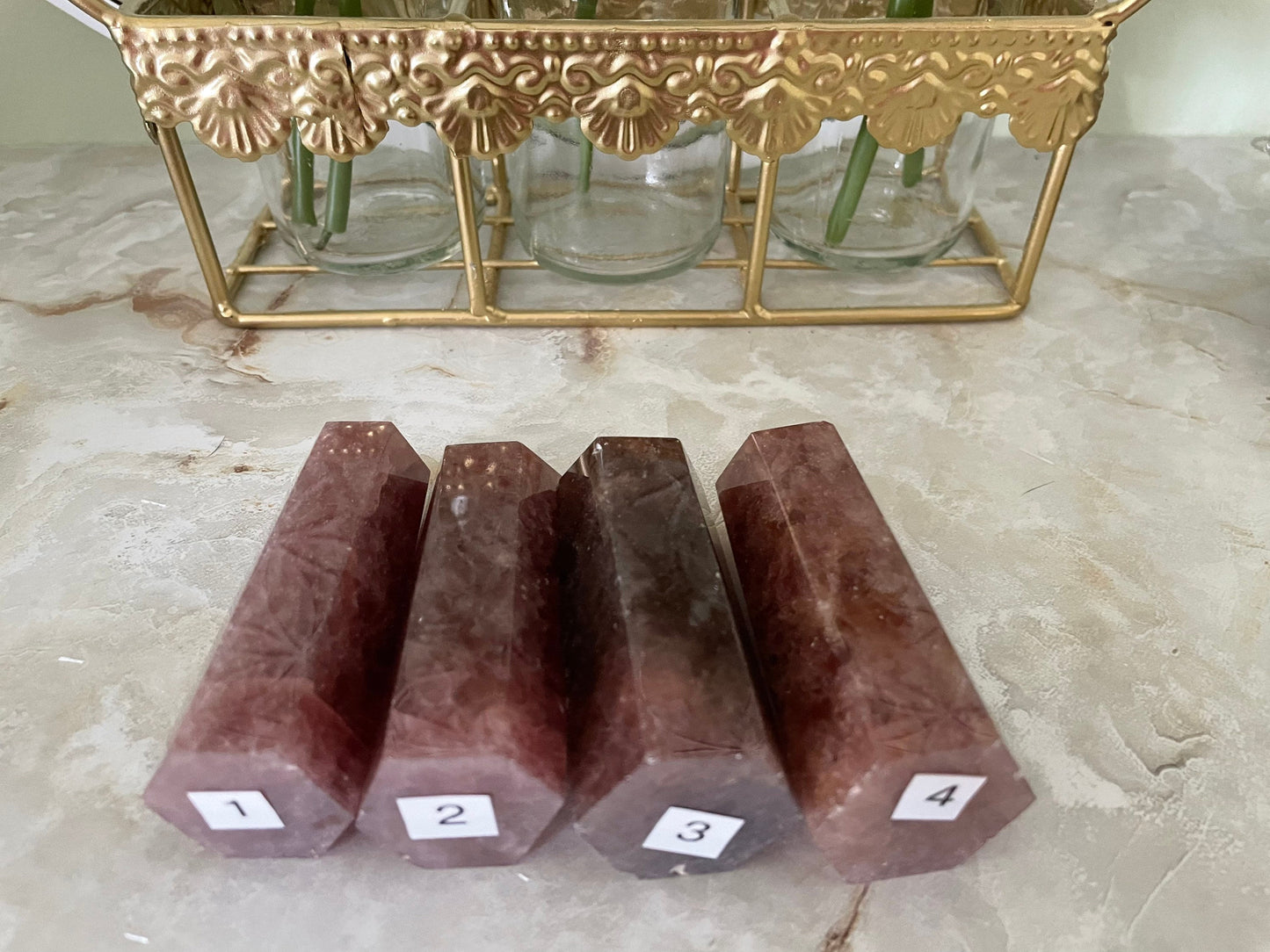 Red Aventurine Points Obelisk 3+”