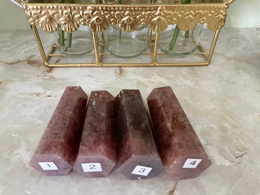 Red Aventurine Points Obelisk 3+”