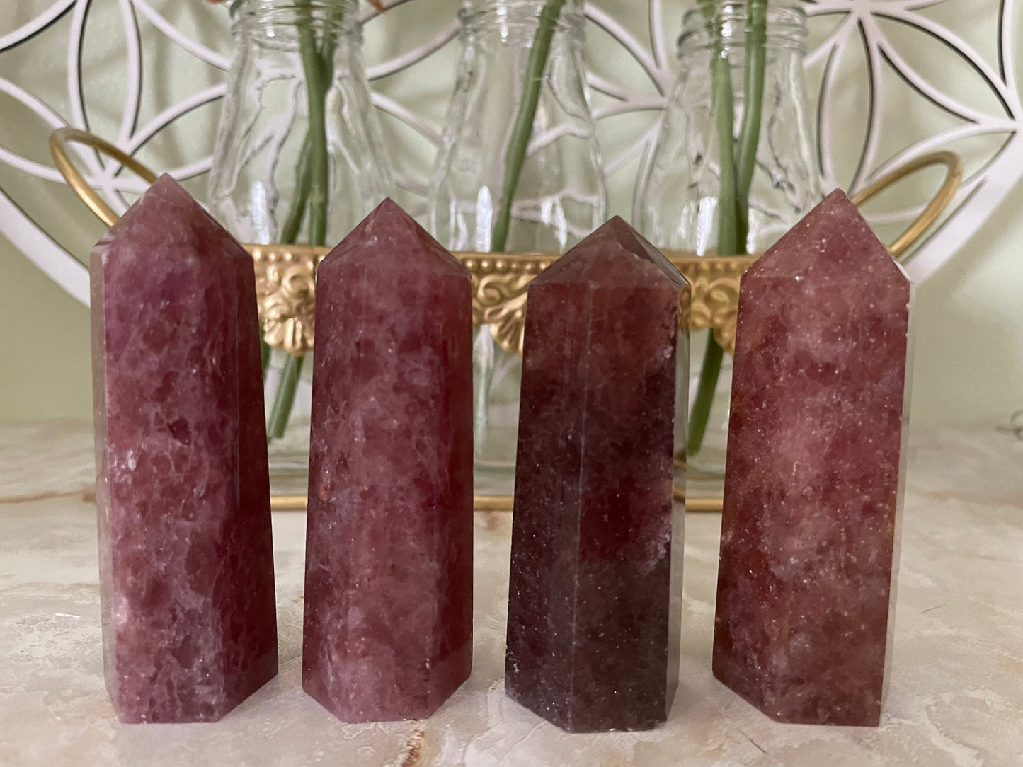 Red Aventurine Points Obelisk 3+”