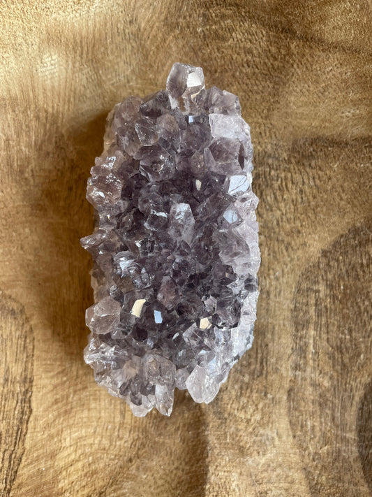 This uniquely shaped Uruguay amethyst cluster is a perfect gift for any Aquarius or February birthday.
