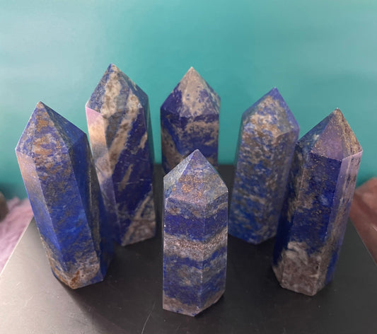 Lapis lazuli points confidence crystal psychic crystals protection crystals crystals for peace