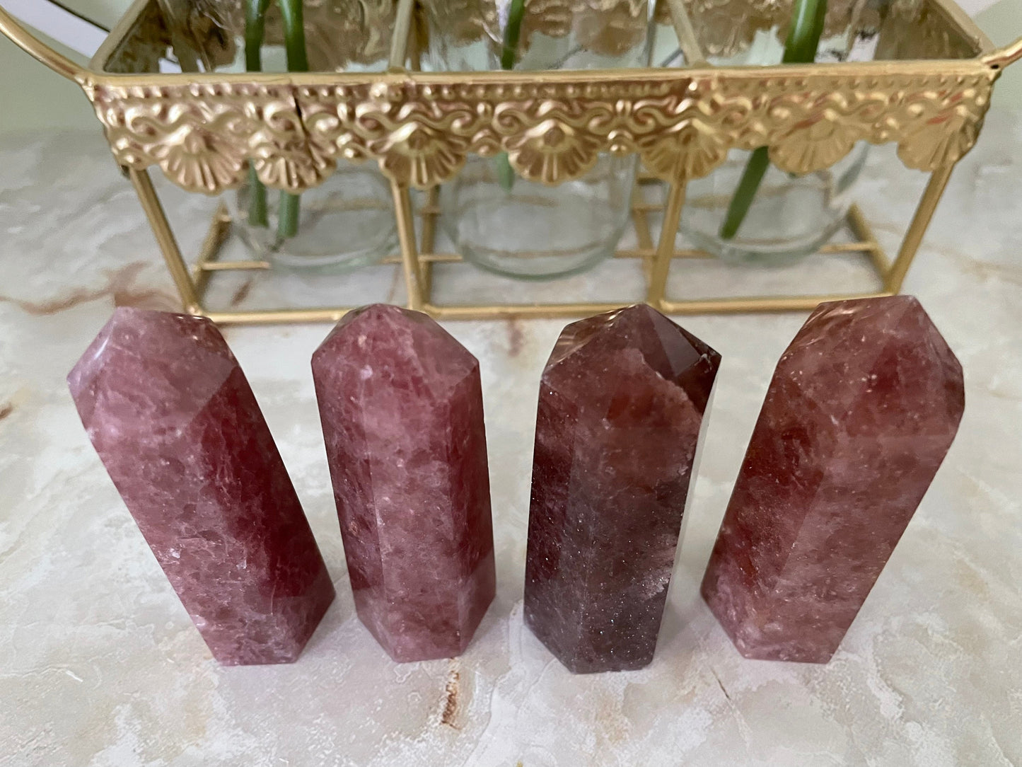 Red Aventurine Points Obelisk 3+”