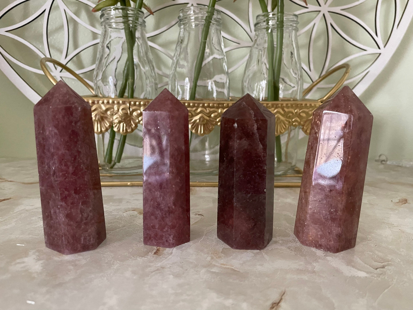 Red Aventurine Points Obelisk 3+”