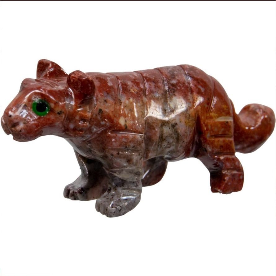 Crystal Spirit Animal Tiger Dolomite traditionally represents confidence