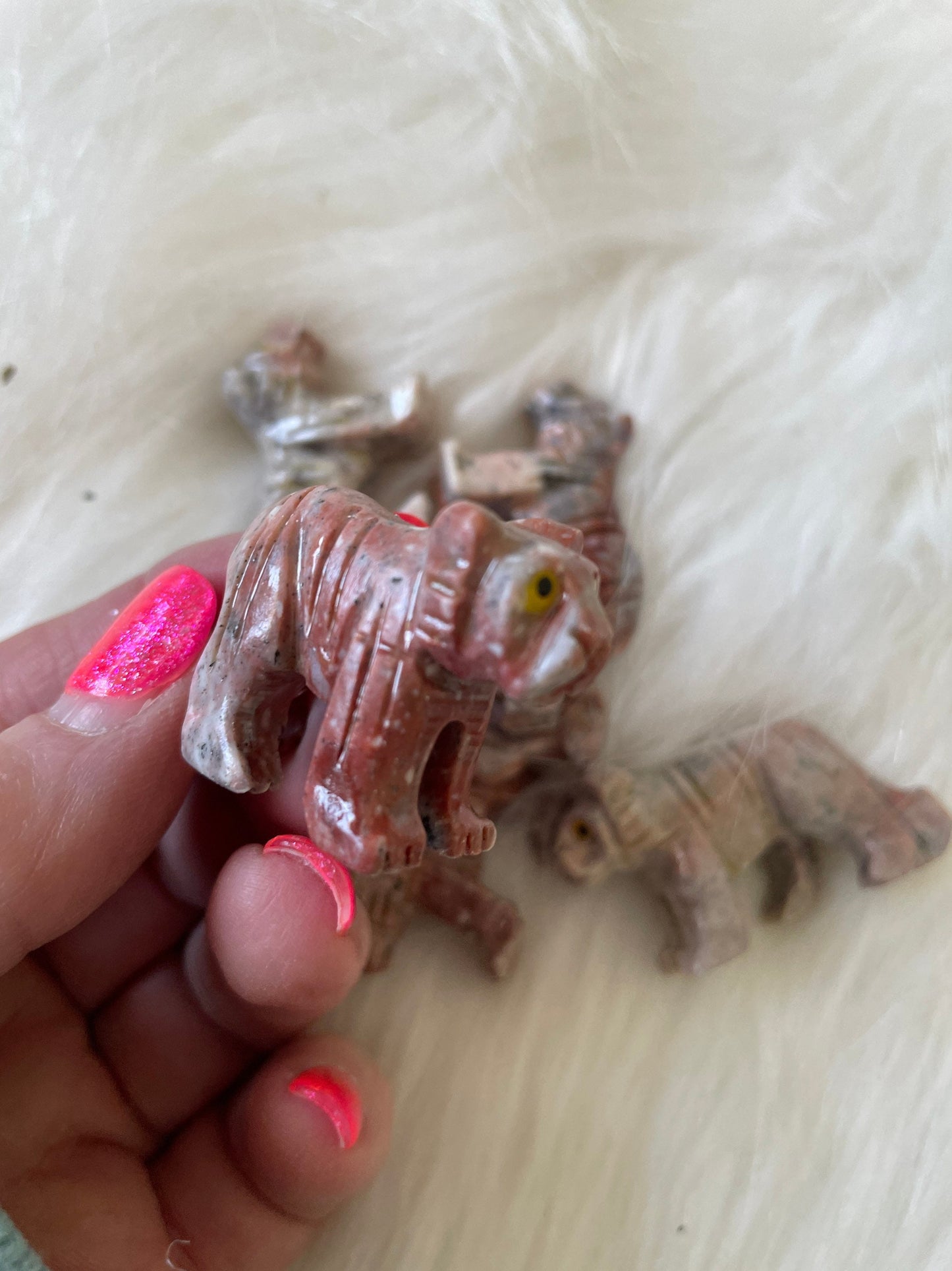 Crystal Spirit Animal Tiger Dolomite traditionally represents confidence