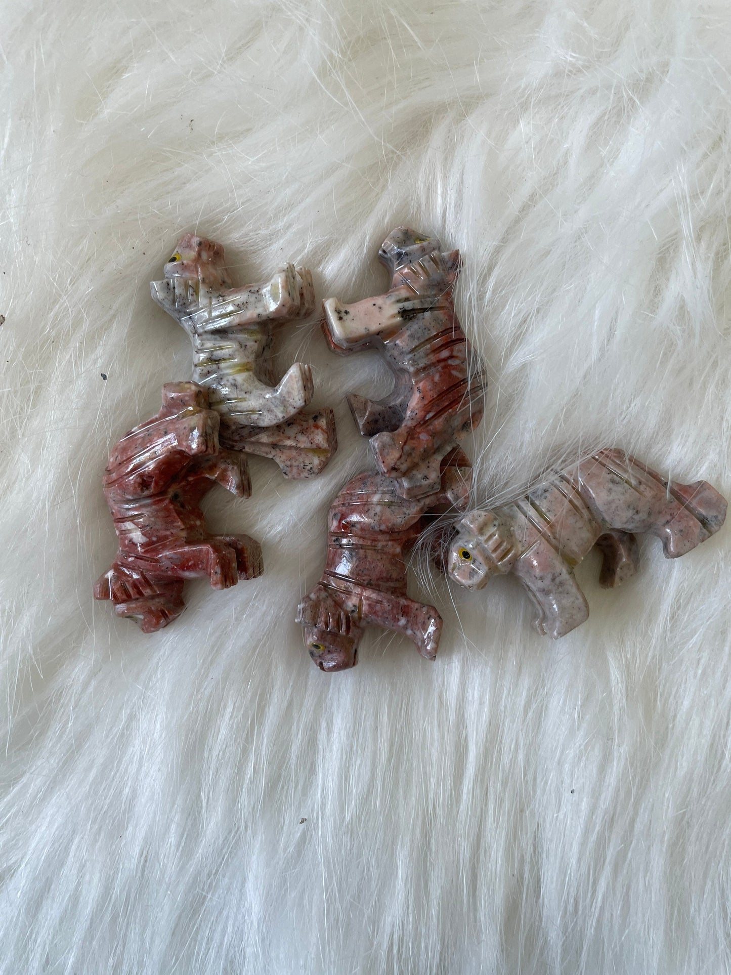 Crystal Spirit Animal Tiger Dolomite traditionally represents confidence