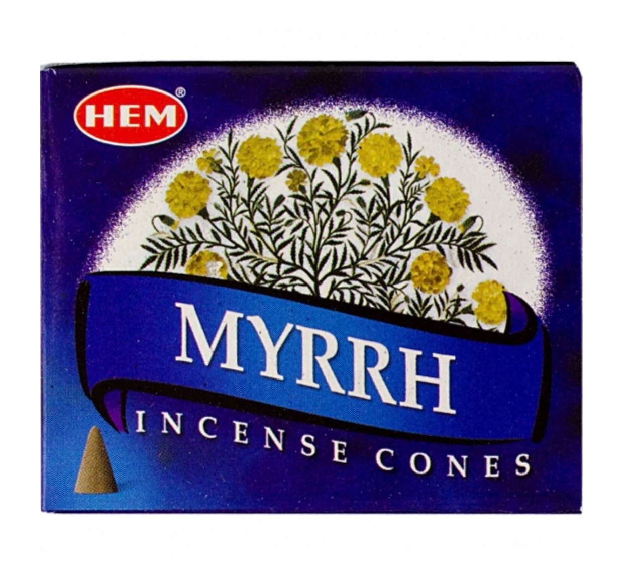 Hem Incense Cones 2 Boxes 10 cones Myrrh total 20 cones