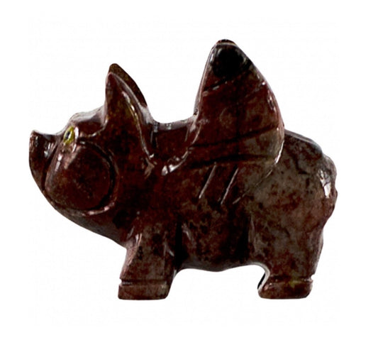 Spirit Animal Lucky Angel Pig Dolomite Symbol: The lucky pig is the symbol of abundance.