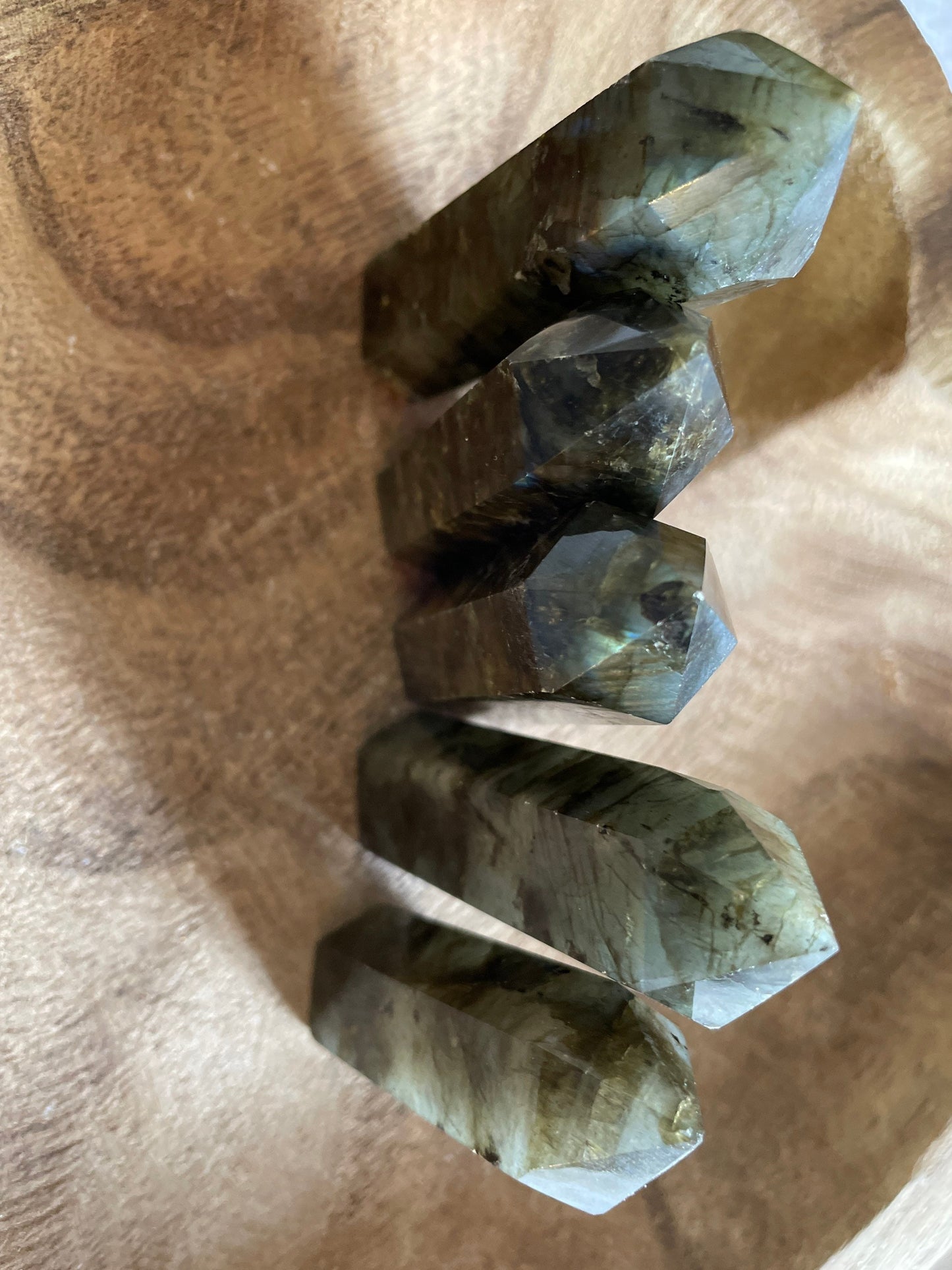 Beautiful labradorite obelisk