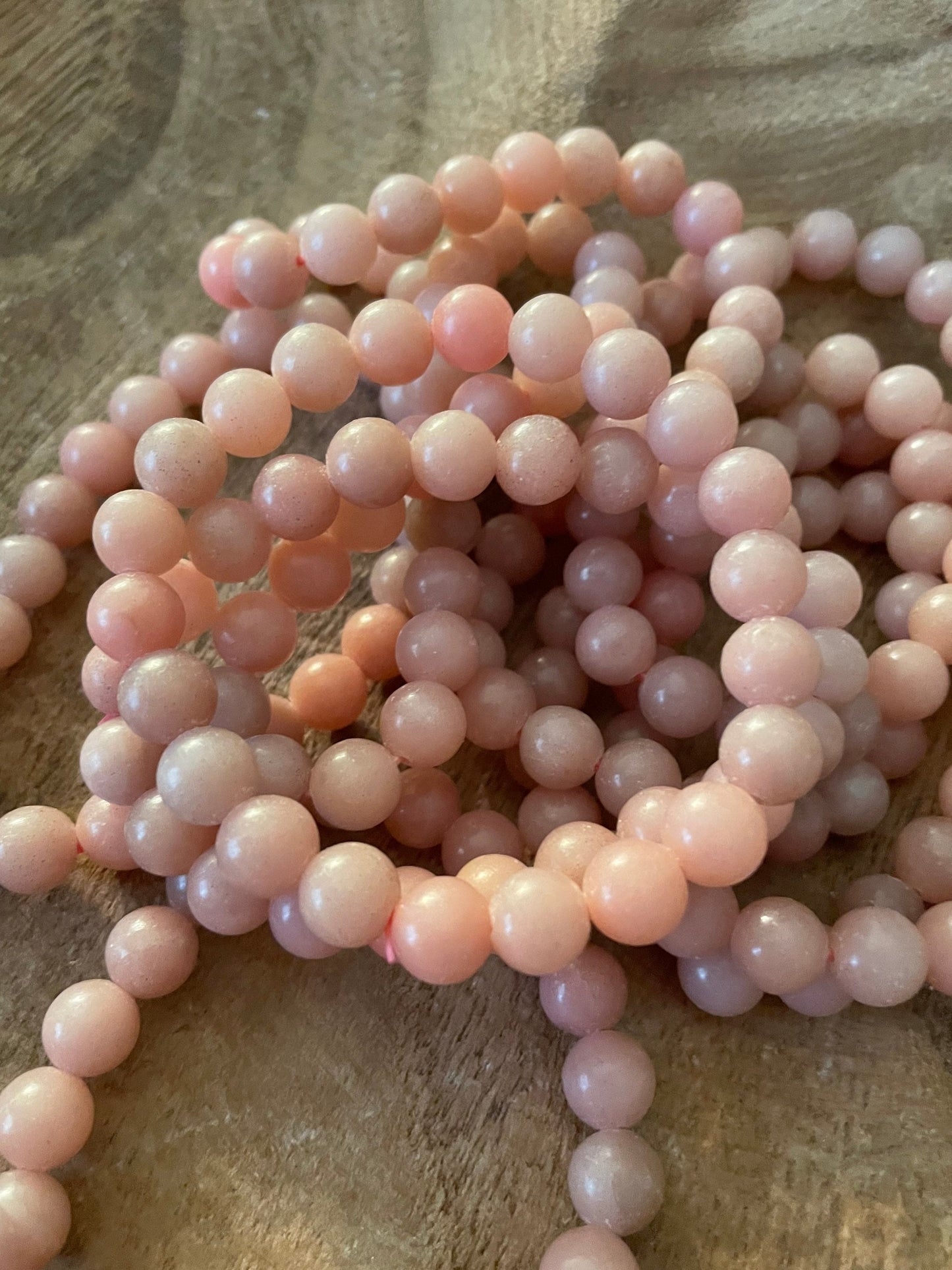 Beautiful Pink Opal 8mm bracelets for love, perfect gift for mom, friends, daughters and pink lovers! One size fits all.