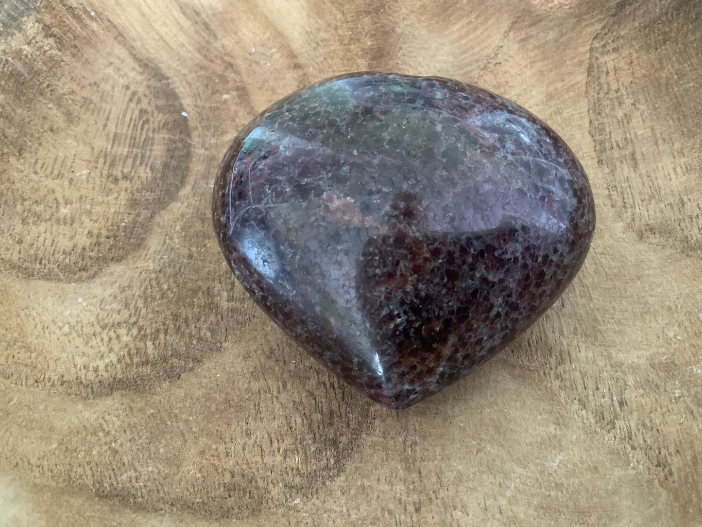 Magnificent Garnet Heart 14.7 Oz  crystal BEAUTIFUL!