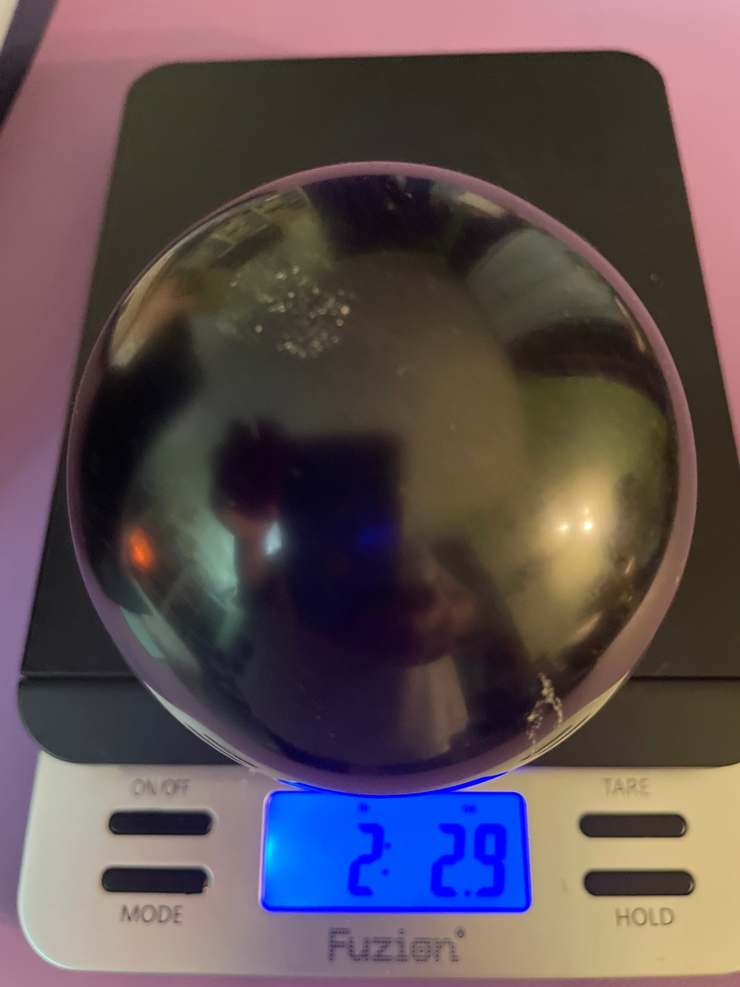 Black Tourmaline sphere over 2 pounds