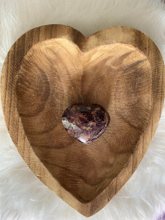 Magnificent Garnet Heart 11.1 Oz  crystal BEAUTIFUL!