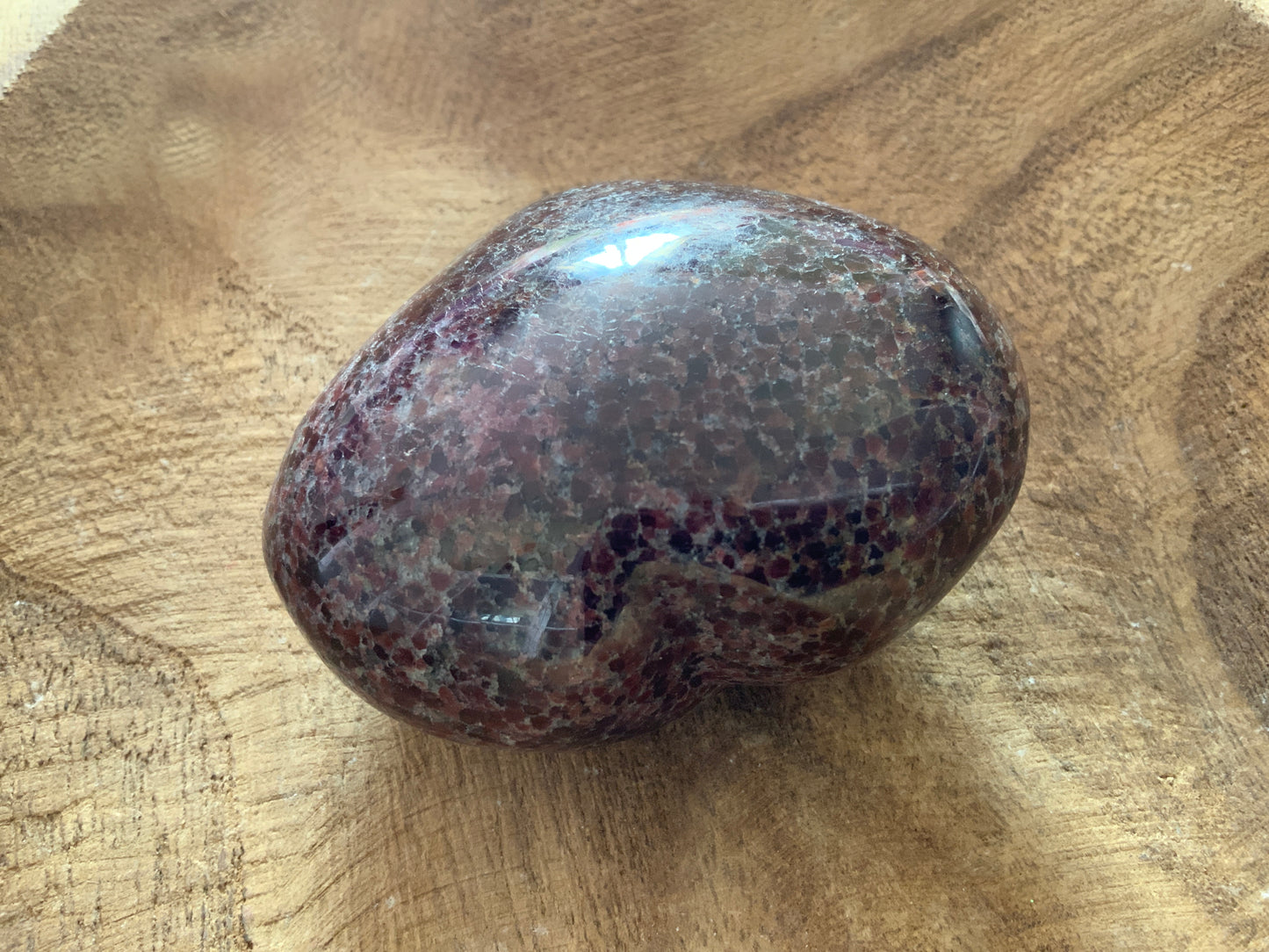 Magnificent Garnet Heart 14.7 Oz  crystal BEAUTIFUL!