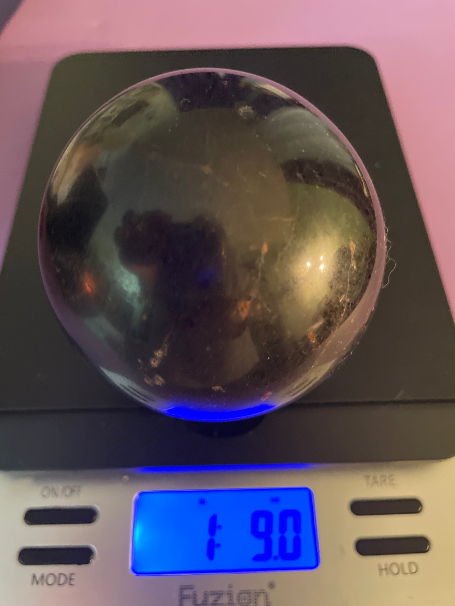 Black Tourmaline sphere 1 pound 9 oz