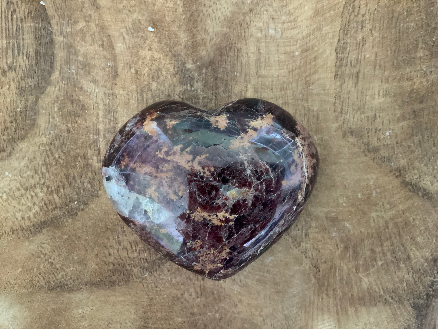 Magnificent Garnet Heart 11.1 Oz  crystal BEAUTIFUL!