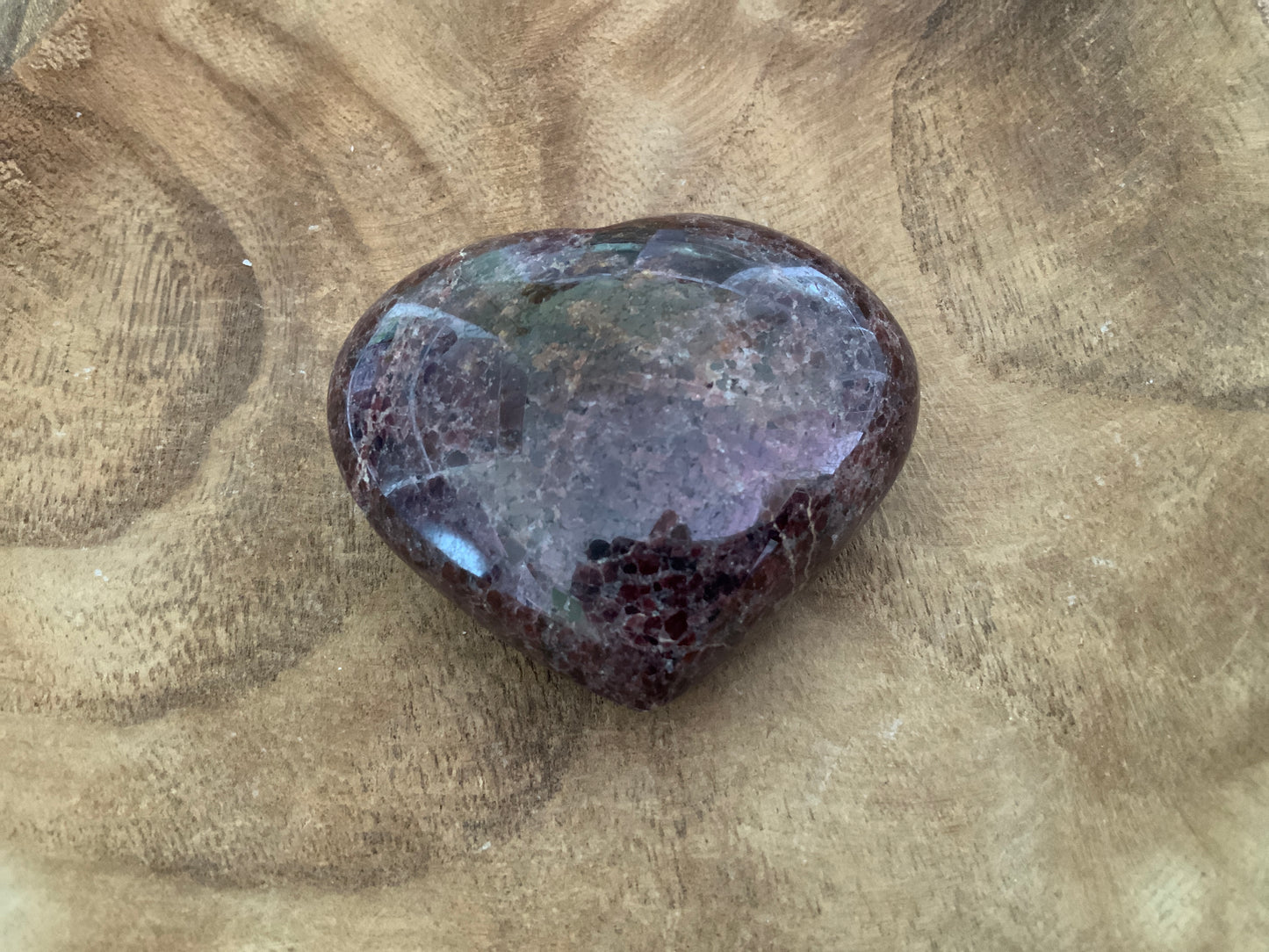 Magnificent Garnet Heart 12.3 Oz  crystal BEAUTIFUL!